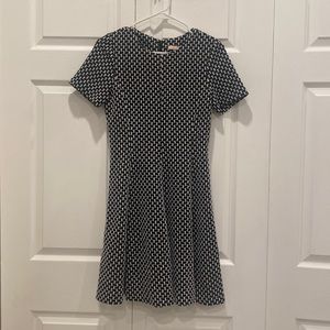 Hutch Knit Dress, Size Small, Black and White